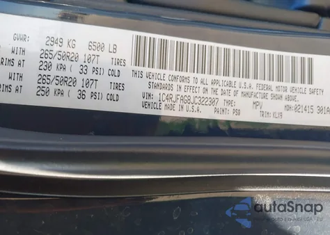 2018 Jeep Grand Cherokee Altitude 4X4 z USA, uszkodzony, nr VIN 1C4RJFAG8JC322307